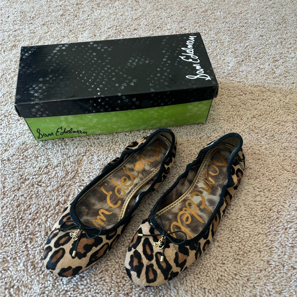 Sam Edelman Leopard Felicia Ballet Flat W9
